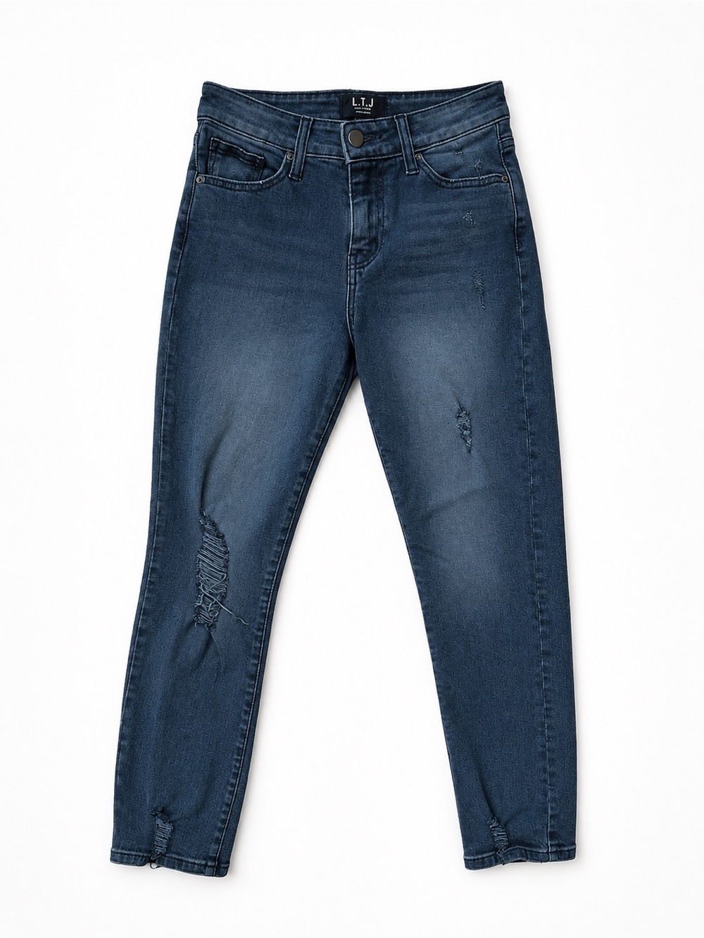 L.T.J Skinny Distressed Jeans in Black 24